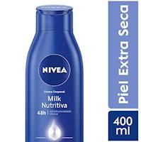 Nivea Body Milk Extra Seca - Frasco 400 Ml