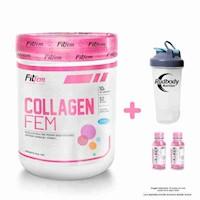 FITFEM  COLLAGEN FEM 500 GR. NARANJA + SHAKER