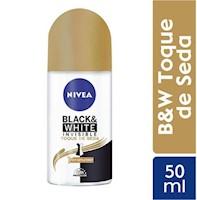 Nivea Deo Mujer Roll Invisible B&W Toque Seda - Frasco 50Ml