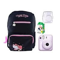 Camara Fujifilm Mini 12 Lila+Estuche +Pelix20+Mochi Hello Kitty