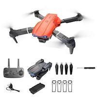 DRONE E99 CON DOBLE CAMARA 4K NARANJA