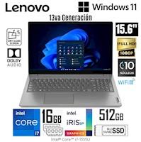 Laptop Lenovo V15 G4 IRU Intel Core i7-1355U 16GB RAM 512GB SSD 15.6" FHD Iron Grey - 83A100ERLM
