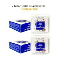 2 Jabon leche de almendras 80g – Portugal