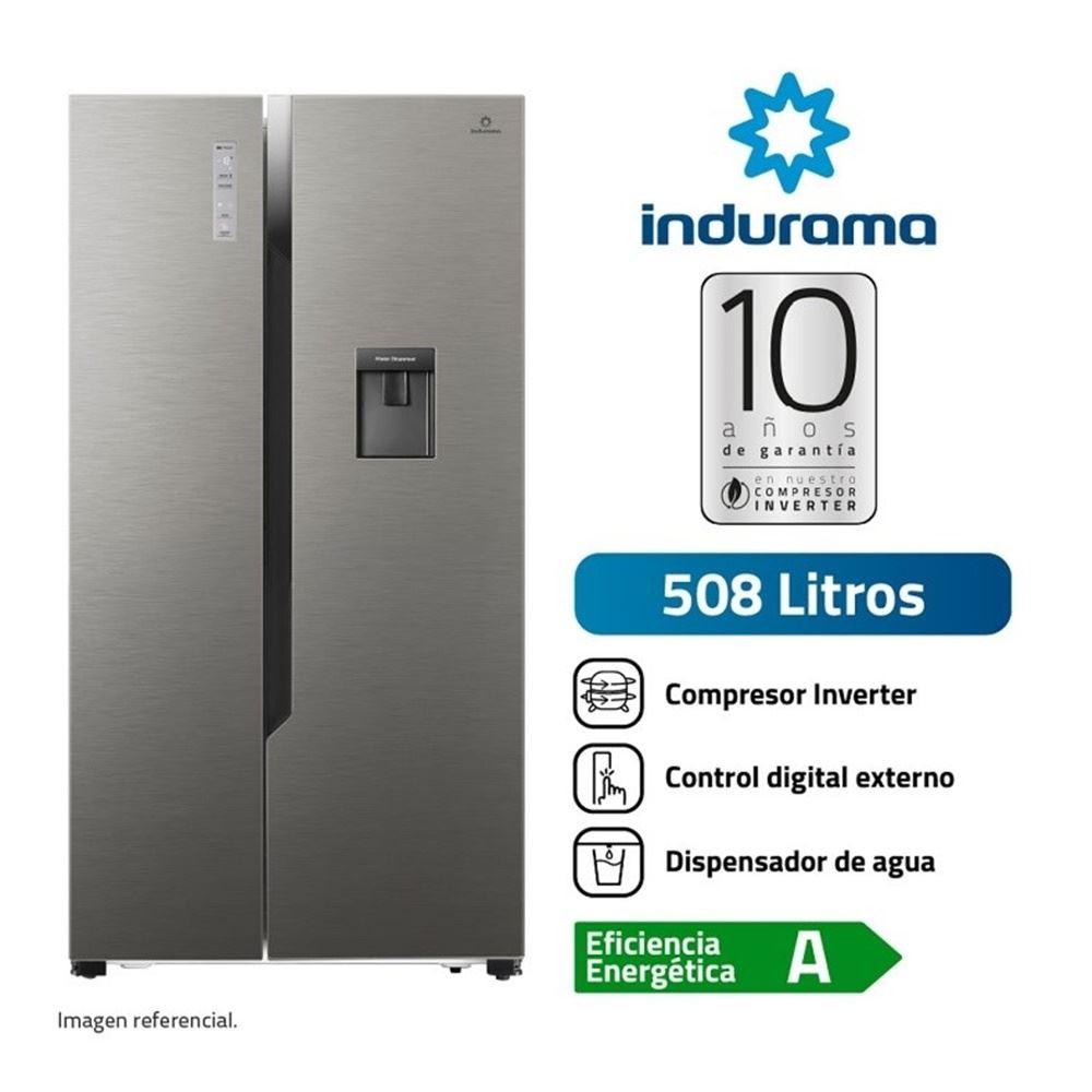 REFRIGERADORA INDURAMA 508 LTS NO FROST SIDE BY SIDE RI-788DI