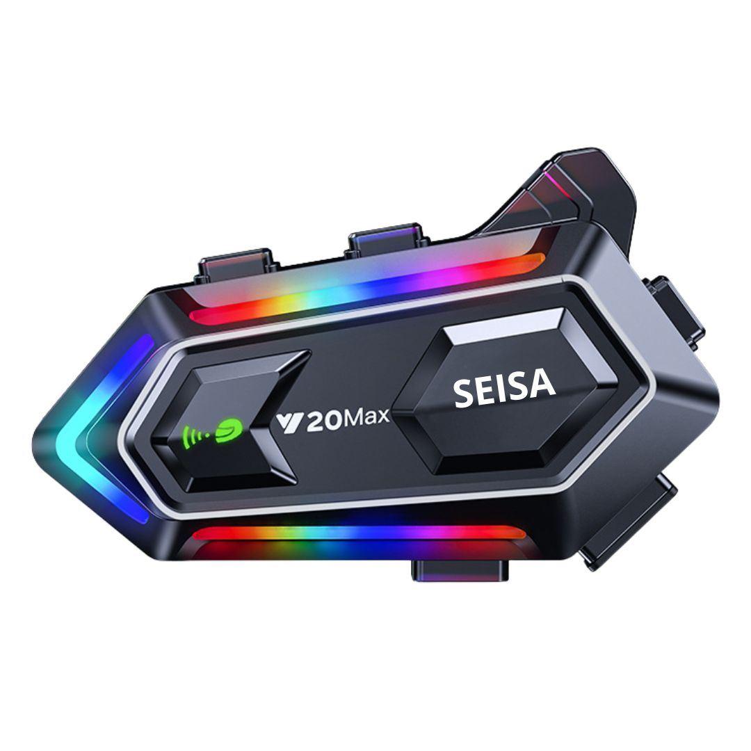 Auriculares Inalámbricos para Casco SEISA MT-Y20MAX IPX6 Luces RGB