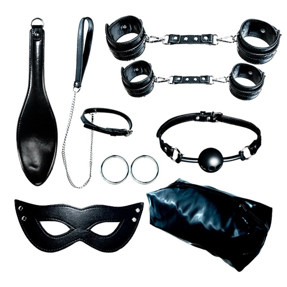Kit Sado Bdsm Bondage Sumisión Extrema de Cuero Sintético