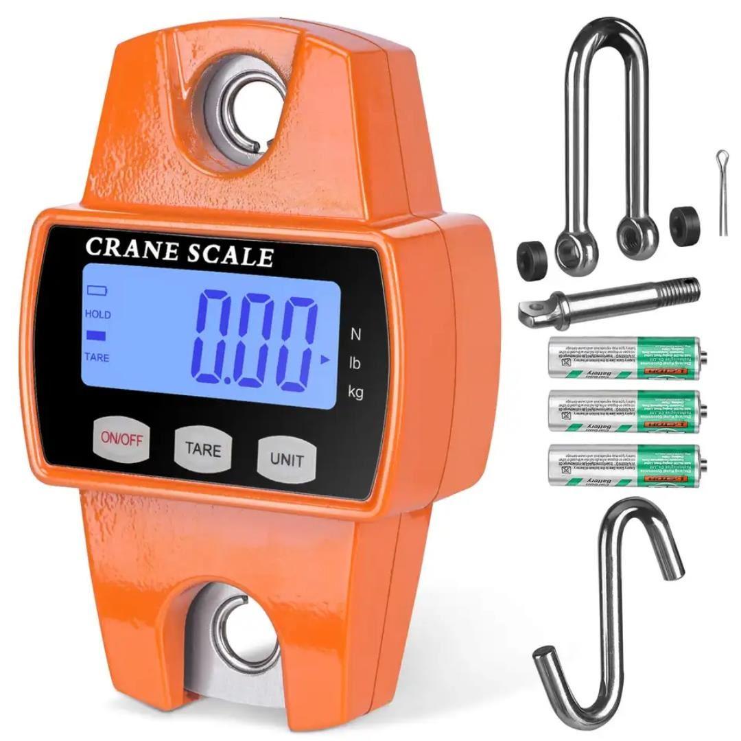 Balanza Colgante de Mano 300 KG Báscula Digital Electrónica con Pilas