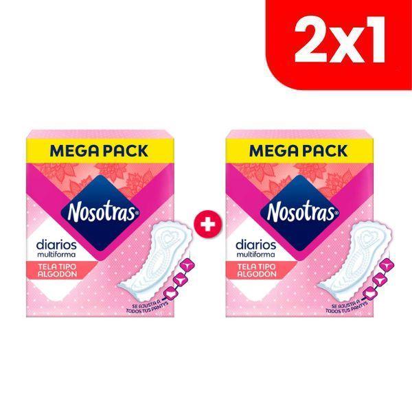 2x1 Nosotras Protectores Diarios Multiestilo - Caja 150 UN
