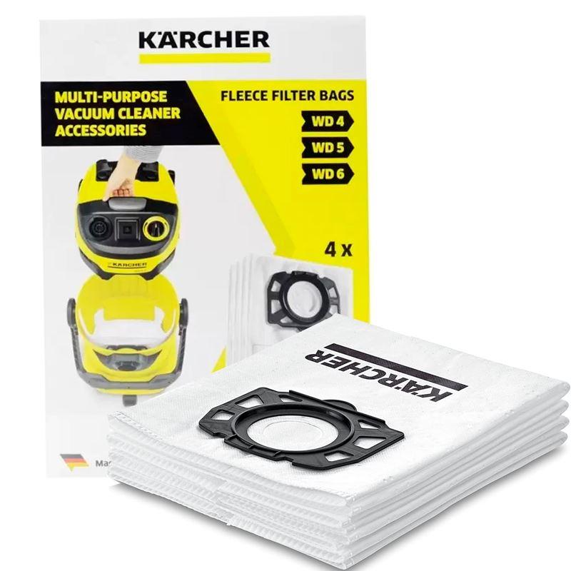 Bolsa filtro para aspiradora wd4 premiun 04 unid Karcher