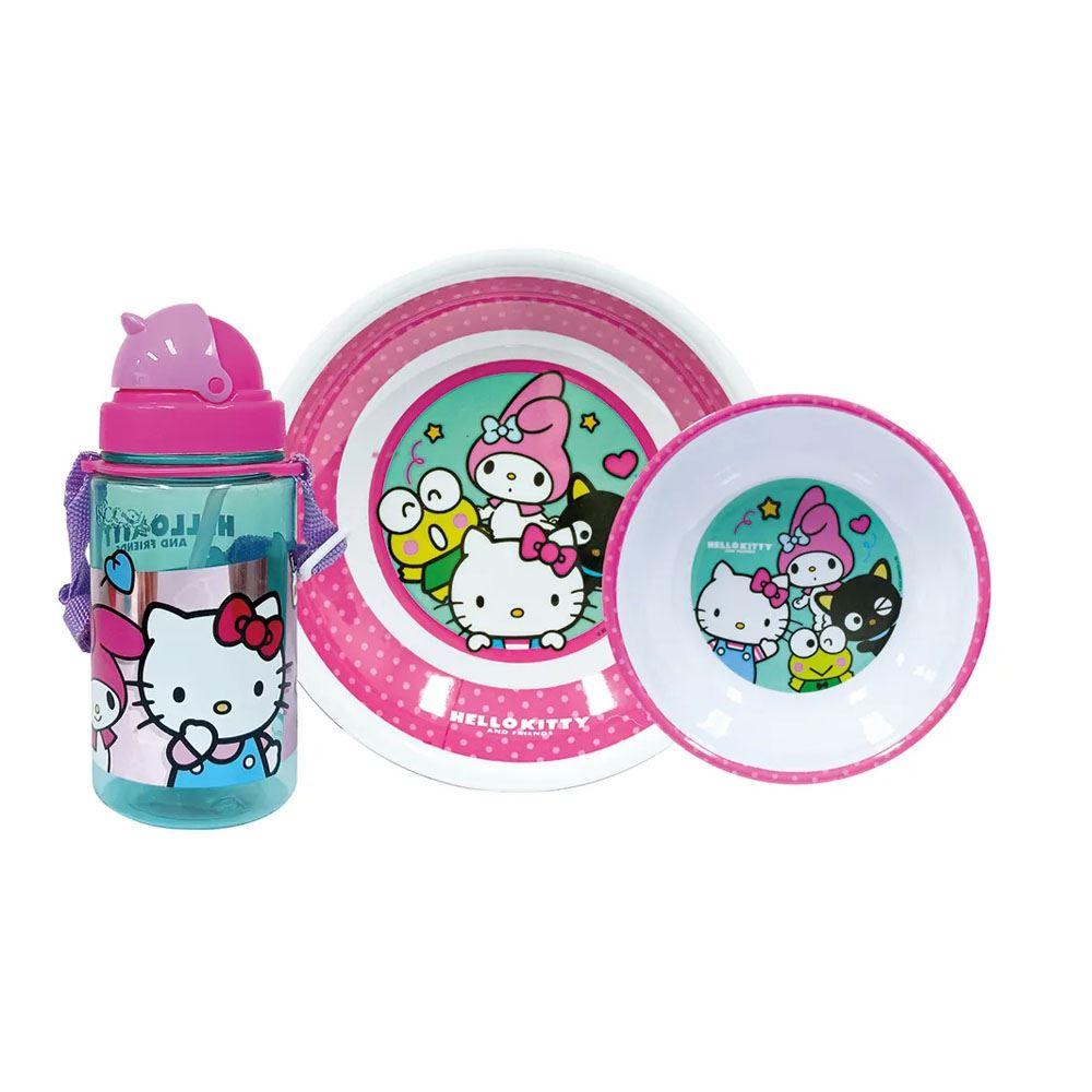 Vajilla Infantil Hello Kitty & Friends+Tomatodo Scool Melamine