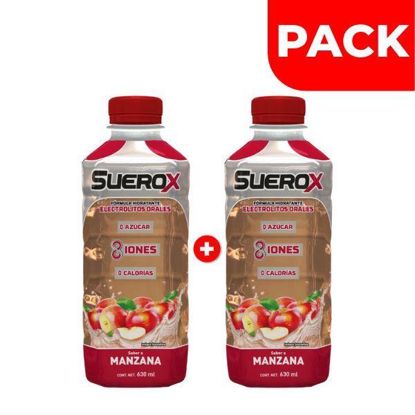 Dúo Pack Suerox Manzana - Frasco 630 ML