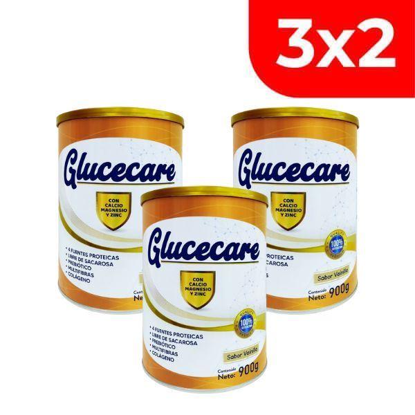3x2 Glucecare Sabor Vainilla - Lata 900 G