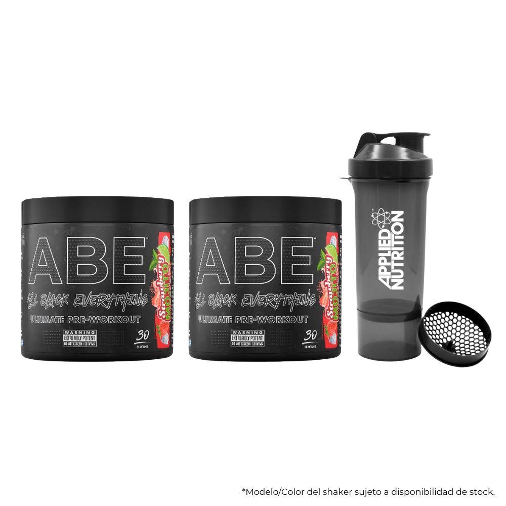 2 Pre-workout ABE 315 gr. + Shaker 450 ml.