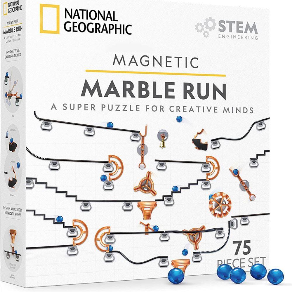 NATIONAL GEOGRAPHIC: Carrera Magnética con 75 Piezas y Pistas para Laberintos