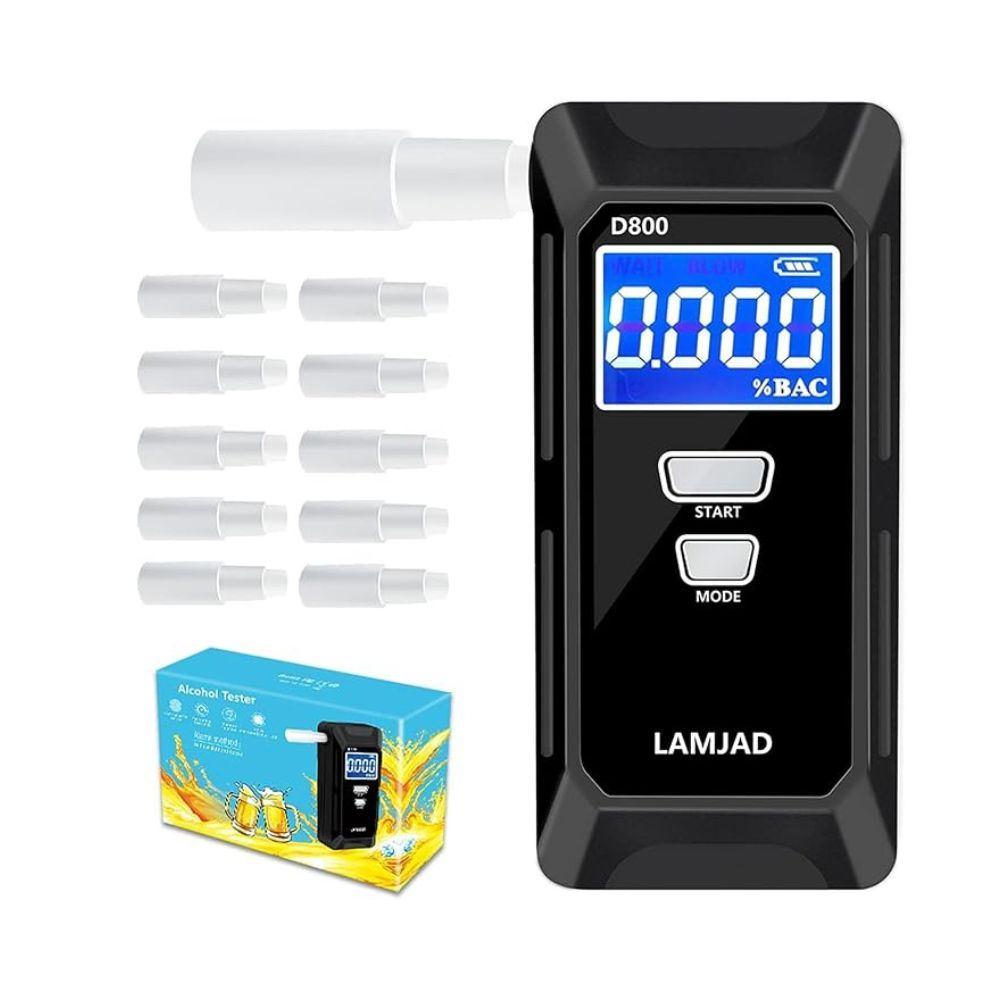 Alcoholímetro Lamjad con pantalla LCD digital