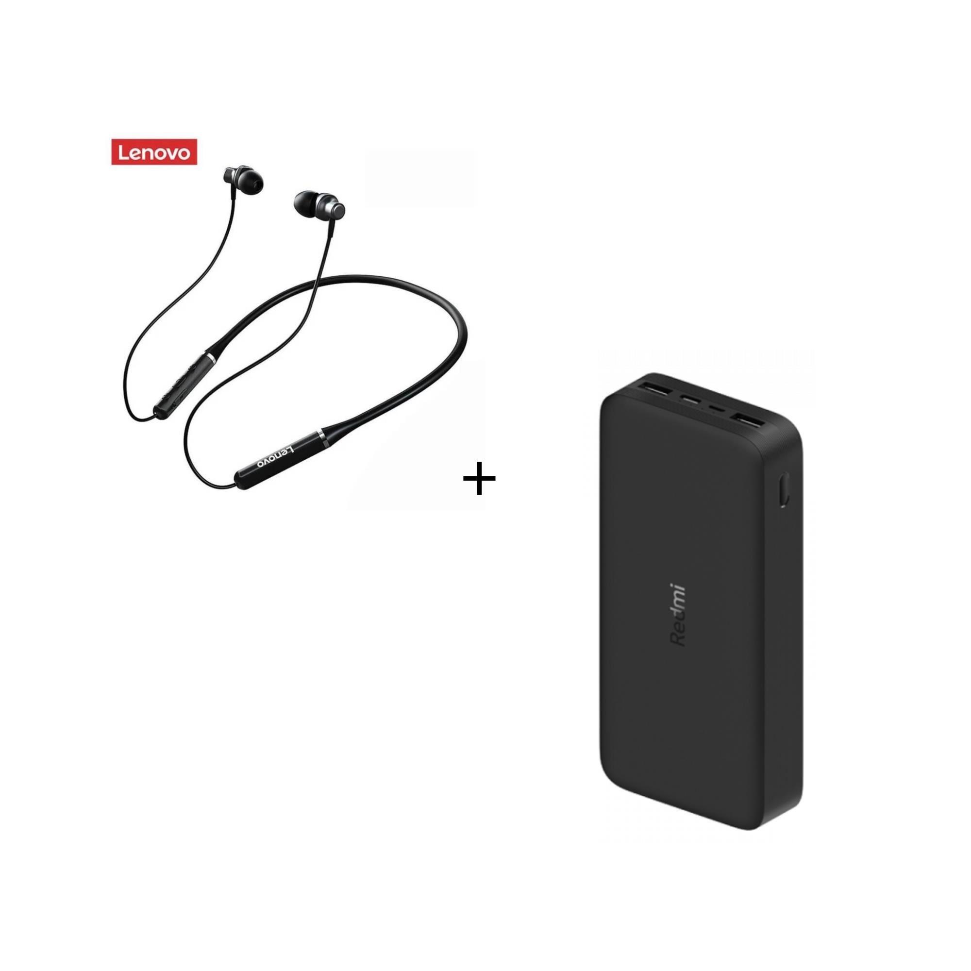 Power Bank Xiaomi 20000mha 18W Carga Rápida + Lenovo HE05