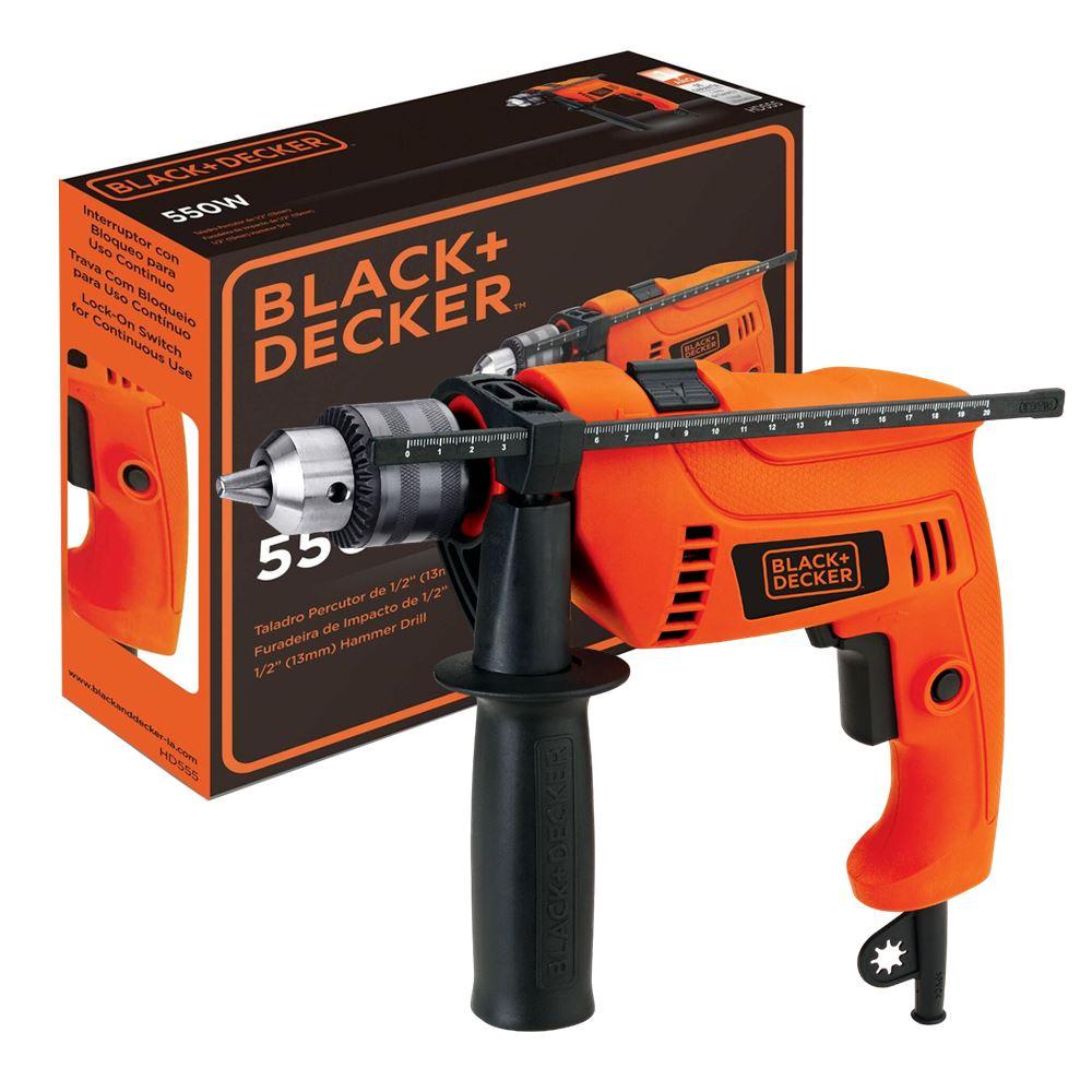 Taladro Percutor 1/2" 550W 45000 gpm Black + Decker HD555-B2
