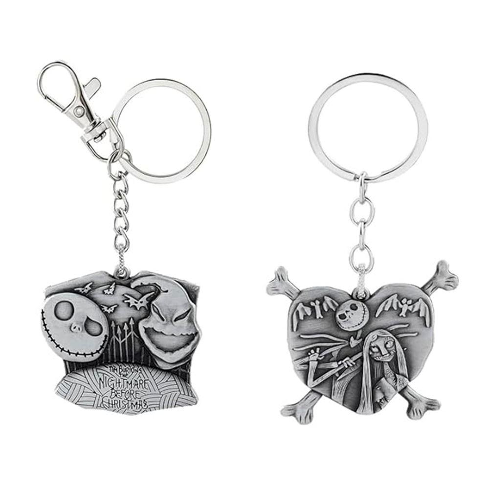 Llaveros con dijes de película Jack and Sally