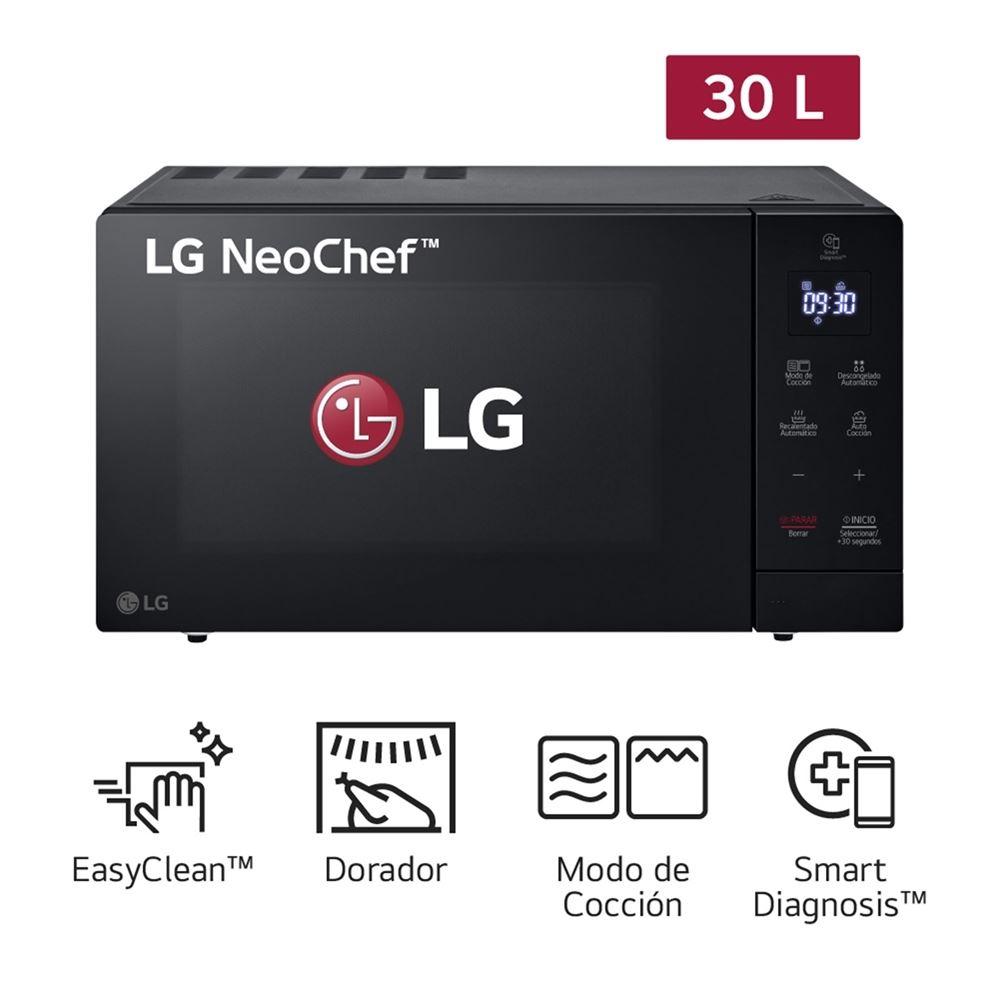 Horno Microondas LG 30L NeoChef Función Grill MH7032JAS Negro