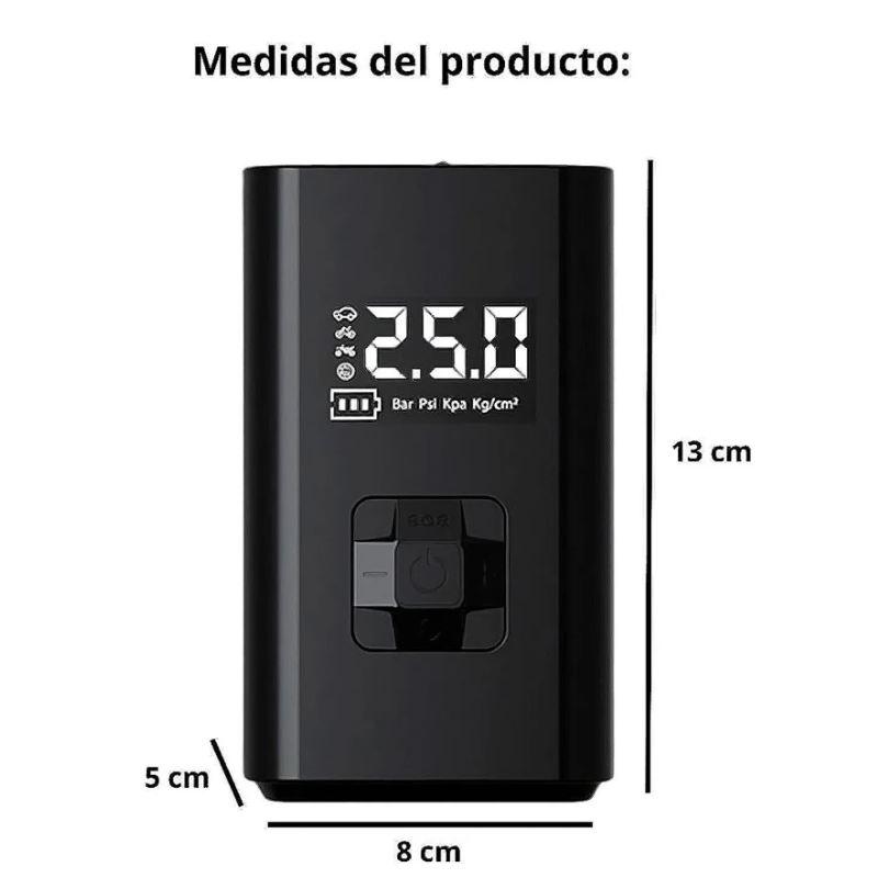 Inflador de Llanta Compresor de Aire Luz Led Recargable C05