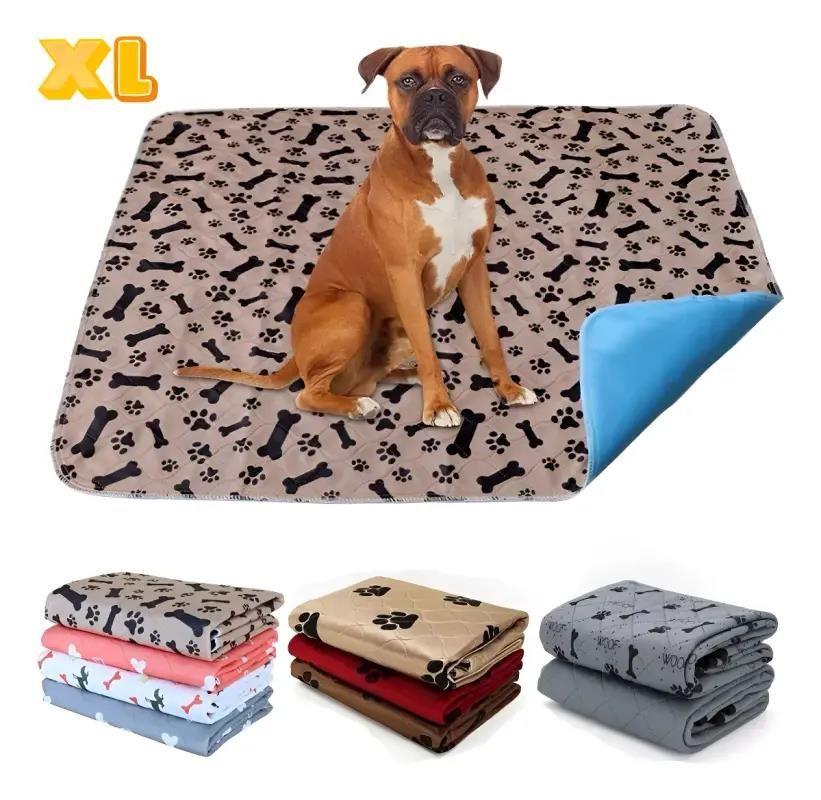 Pañal de Piso Reutilizable para Perros XL 130x80cm Super Absorbente